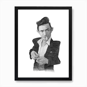 Johnny Cash Portrait Poster