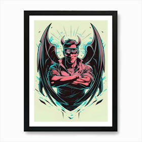 Devil With Wings 2 Art Print