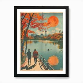 Ueno Park In Tokyo Mid Century Modern 2 Art Print