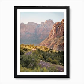 Red Rock Desert Road Art Print