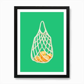 Gold Coins In A Shopping Bag Art Print