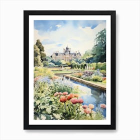 Alnwick Garden Uk Watercolour 2 Art Print