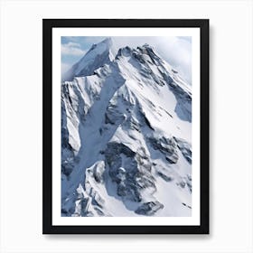 Snowy Mountain 1 Art Print