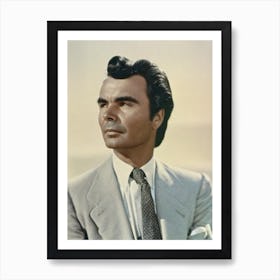 James Mason Retro Collage Movies Art Print