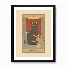 Justice   Cats Tarot Póster