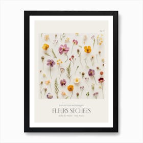 Fleurs Sechees, Dried Flowers Exhibition Poster 17 Art Print