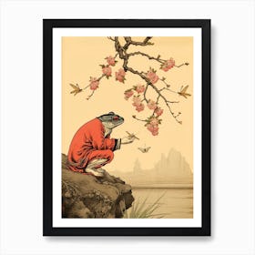 Wise Frog Japanese Style 9 Art Print