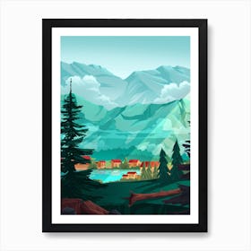 Mountains in Georgia Art Print