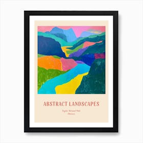 Colourful Abstract Triglav National Park Slovenia 2 Poster Art Print