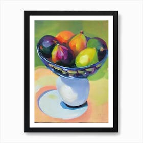 Fig Bowl Of fruit Art Print