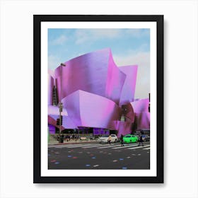 Concert Hall Building In Downtown Los Angeles California Art Print