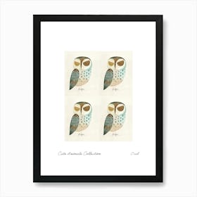 Cute Animals Collection Owl 1 Art Print