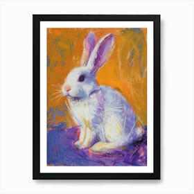 White Bunny 1 Art Print