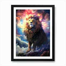 Lion In The Sky 3 Art Print
