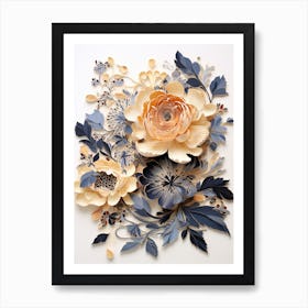 Paper Flowers 1 Art Print