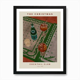 Christmas Cocktail Club Poster