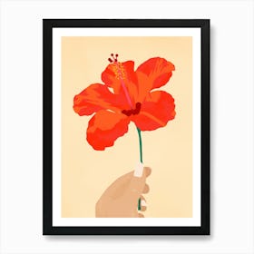 Hibiscus Affection Art Print