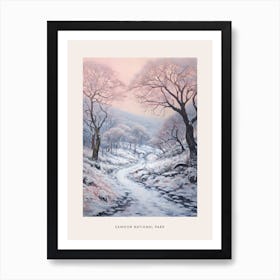 Dreamy Winter National Park Poster  Exmoor National Park England 1 Art Print