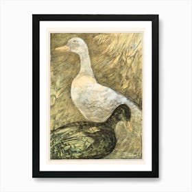Two Standing Ducks (1878–1909), Theo Van Hoytema Art Print