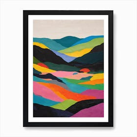 Abstract Colorful Minimalist Landscape Painting (19) Art Print