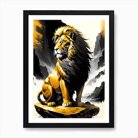 Lion art 1 Art Print