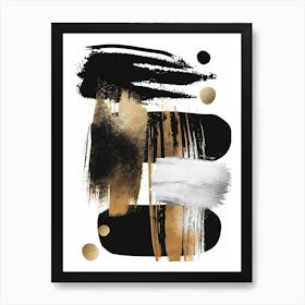 Abstract Brushstrokes 32 Art Print