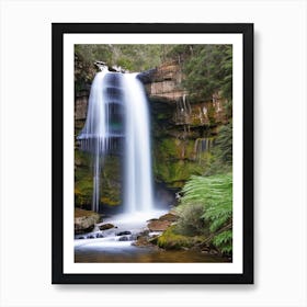 Garrawilla National Park Waterfall, Australia Realistic Photograph (2) Art Print