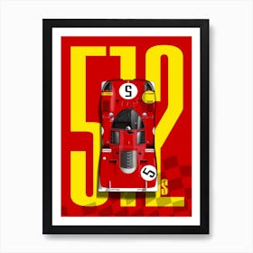 512S Le Mans No 5 Top Tribute Art Print