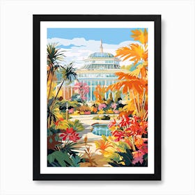 New York Botanical Garden, Usa In Autumn Fall Illustration 0 Art Print