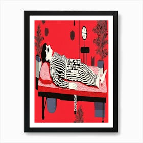 Patient In Bed Art Print