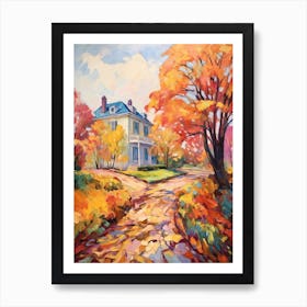 Autumn Gardens Painting Longue Vue House And Gardens Usa 1 Art Print