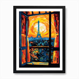 Paris Window 3 Art Print