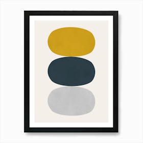 Colored ovals 1 Art Print