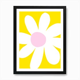 Yellow flower print Affiche