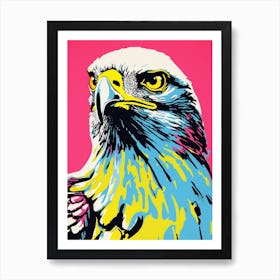 Andy Warhol Style Bird Hawk 3 Art Print