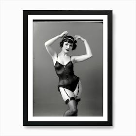 1920's Burlesque Dancer ~Reimagined 82 Art Print