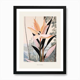 Flower Illustration Heliconia 1 Poster Art Print