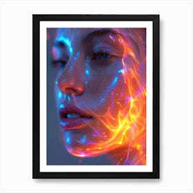 Fire And Flames Art Print