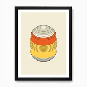 Bowl Explosion Abstract Minimal Art Print