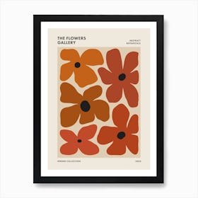 The Flowers Gallery Abstract Retro Floral 5 Art Print