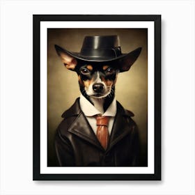 Gangster Dog Toy Fox Terrier 3 Art Print