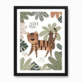Jungle Tiger Safari Animals Art Print