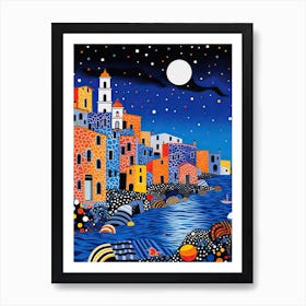 Trapani, Italy, Illustration In The Style Of Pop Art 1 Art Print