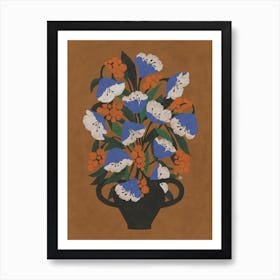 Blue Tulips Art Print