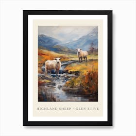 Highland Sheep In Glen Etive 4 Art Print