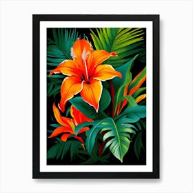 Tropical Flowers 10 Art Print