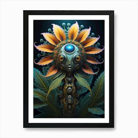 Psychedelic Flower 1 Art Print