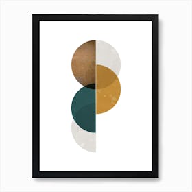 Mid-Century Orange No 369 Art Print