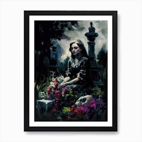 Lady Of The Cemetery Art Print