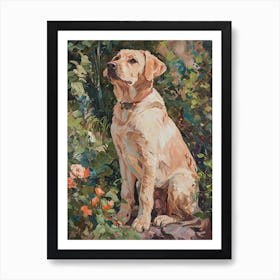 Labrador Retriever Acrylic Painting 5 Art Print
